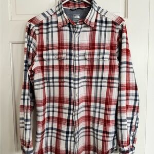 The North Face Red and Blue Plaid Shirt
